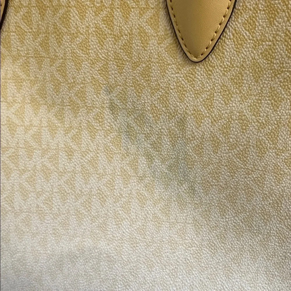 Michael Michael Kors Mirella Yellow Logo Medium Tote Bag